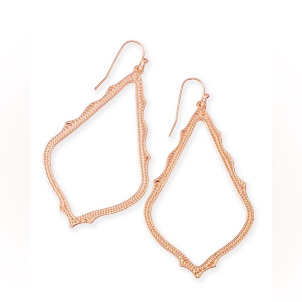 Sophee Drop Earrings in Rose Gold